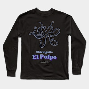 Octopus Spanish Vintage Bar Long Sleeve T-Shirt